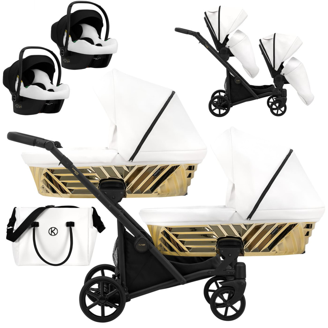 Carrito Gemelar IVENTO DUO GLAM estilo moderno