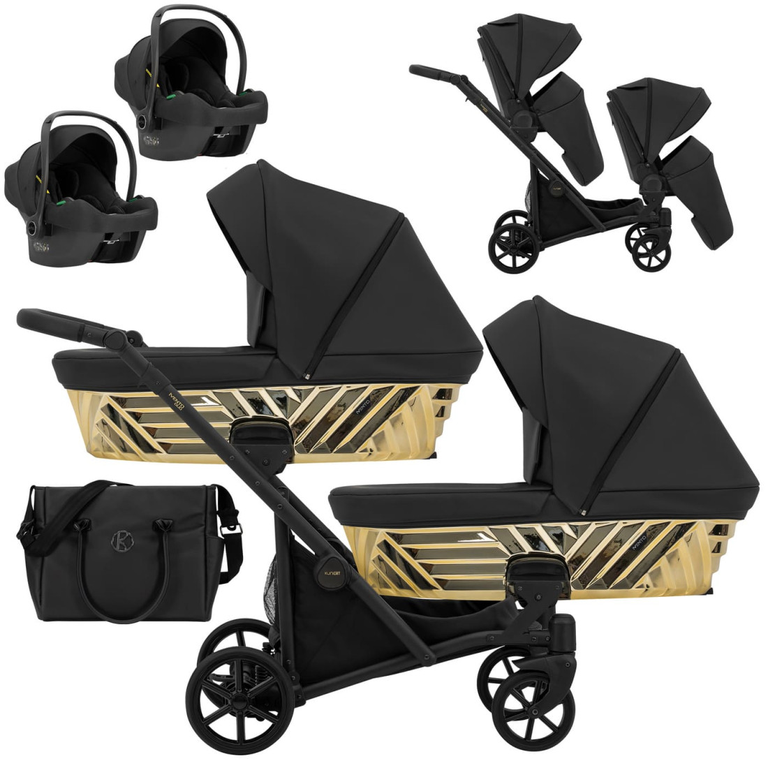 Carrito Gemelar IVENTO DUO GLAM estilo moderno