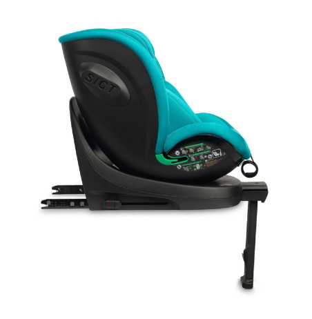 Seggiolino auto Comfi, sicuro, comodo, rotante 360° e con ISOFIX.