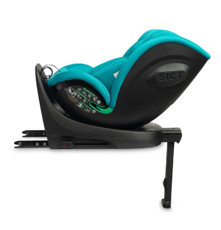 Seggiolino auto Comfi, sicuro, comodo, rotante 360° e con ISOFIX.