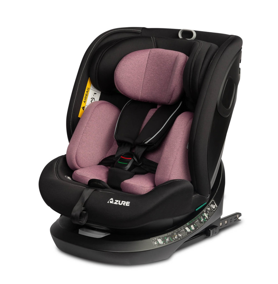 Asiento auto iSIZE Azure, regulable, rotación 360° y alta seguridad.