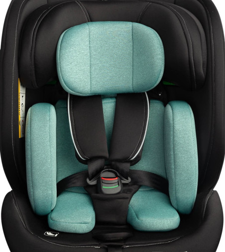 Seggiolino auto iSIZE Azure, regolabile, rotazione 360° e alta sicurezza.
