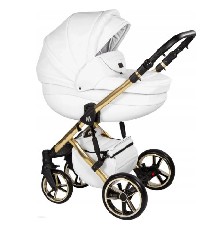 Mommo AAA Limited Chasis dorado - Carrito de bebé en eco piel - Cochecito 2023