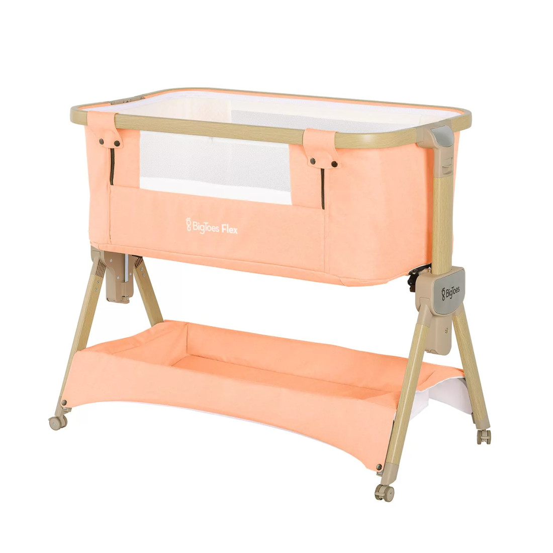 BIGTOES FLEX, Mini culla pieghevole per co-sleeping, facile da trasportare.