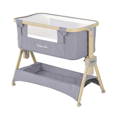 BIGTOES FLEX, Mini culla pieghevole per co-sleeping, facile da trasportare.