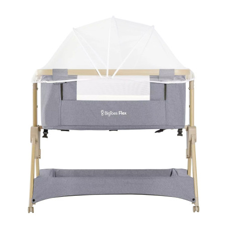 BIGTOES FLEX, Mini culla pieghevole per co-sleeping, facile da trasportare.