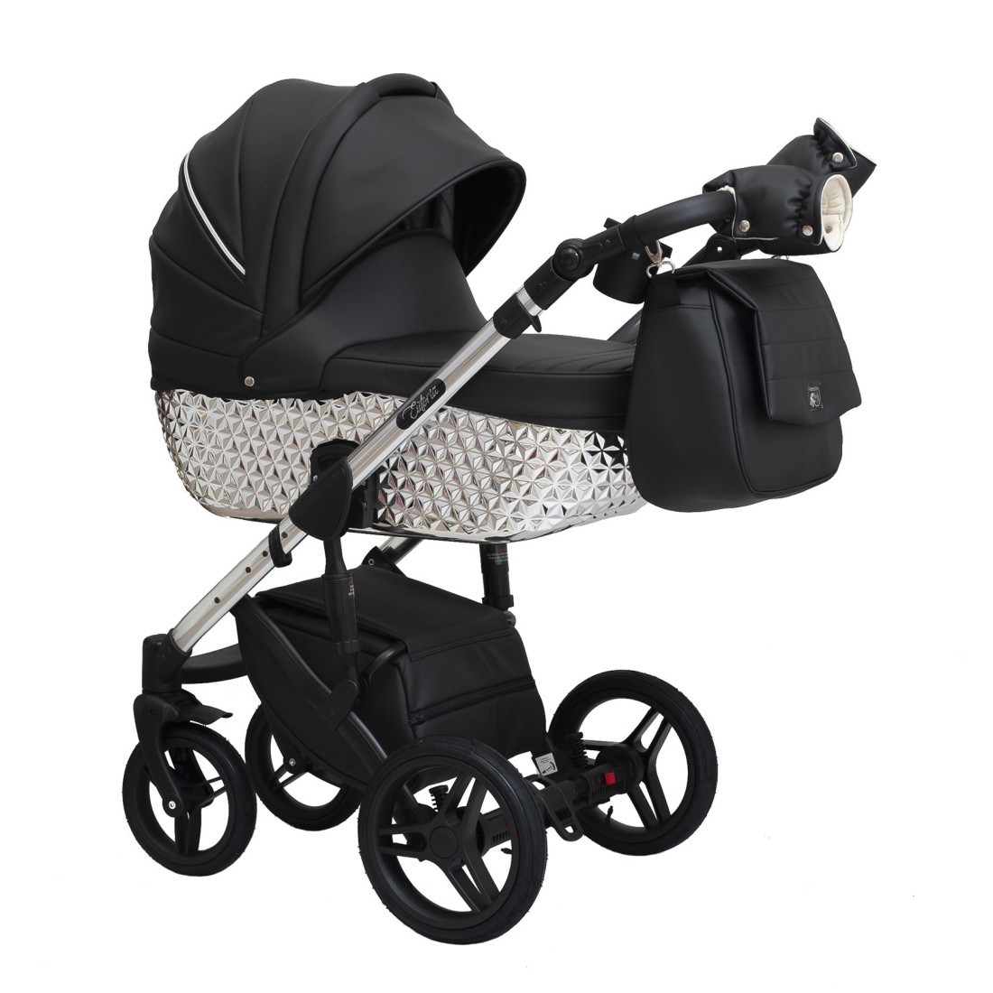 Carro de bebé Euforia Premium DIAMOND moderno - Carrito de cuero - Bebé Pasea