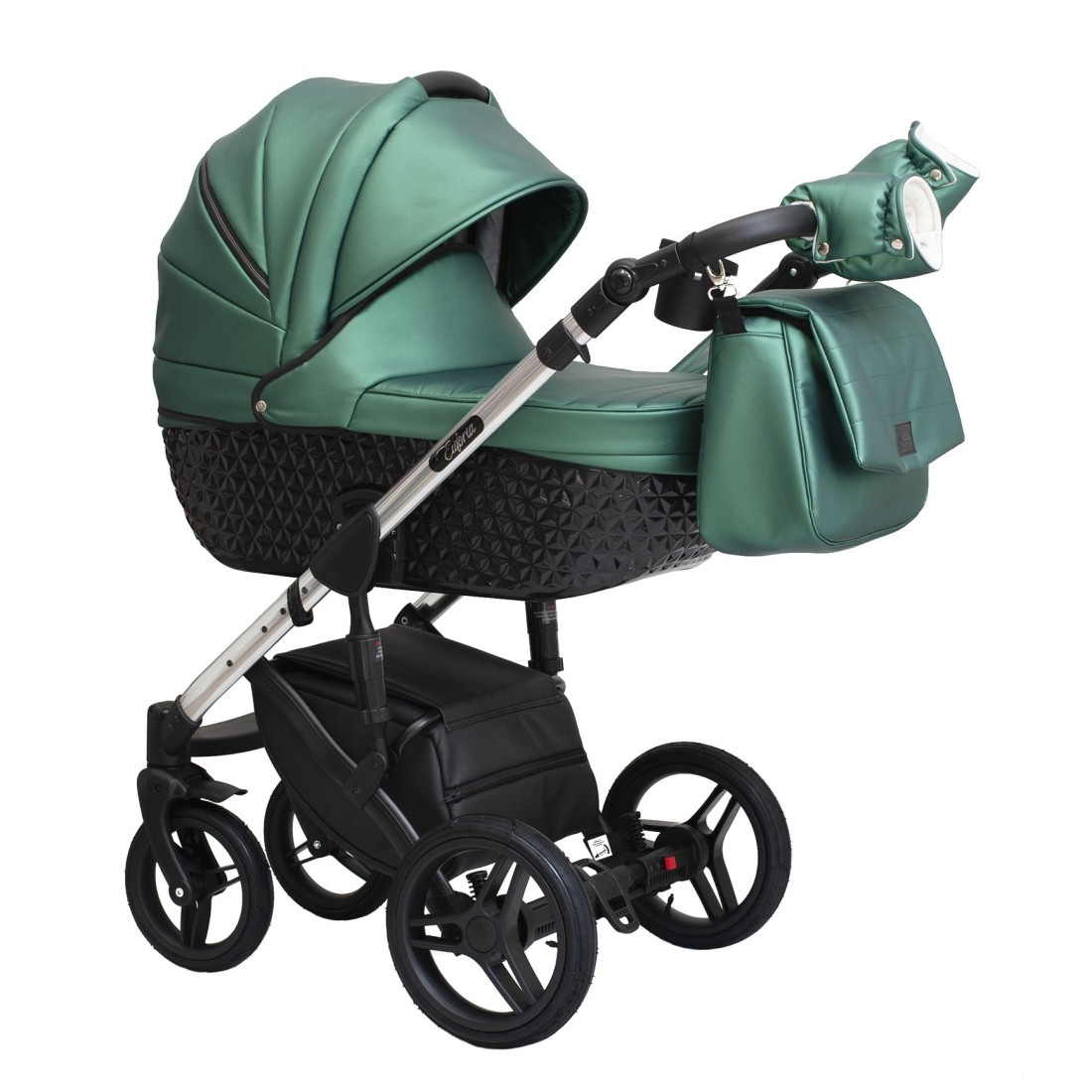 Carro de bebé Euforia Premium DIAMOND moderno - Carrito de cuero - Bebé Pasea