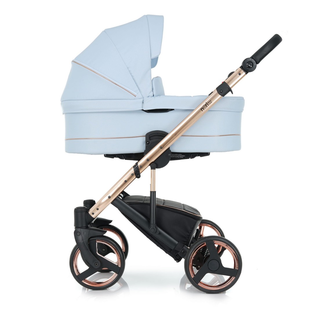 NERI GOLD Carrozzina - Passeggino Dettagli Dorati - Colori Tenui