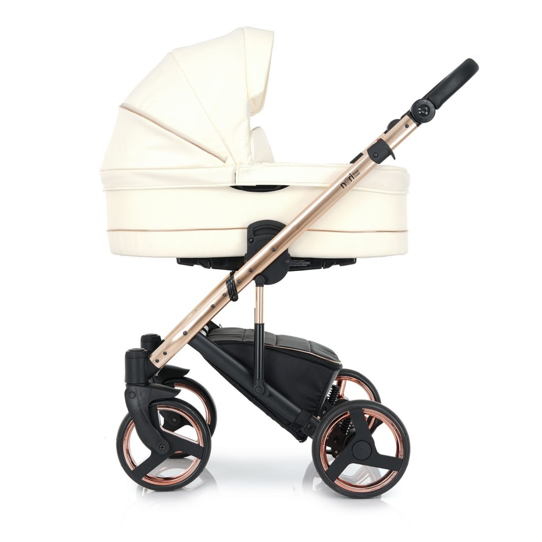 Carrito de Bebé  NERI Rose GOLD - Detalles Dorados - Colores Suaves