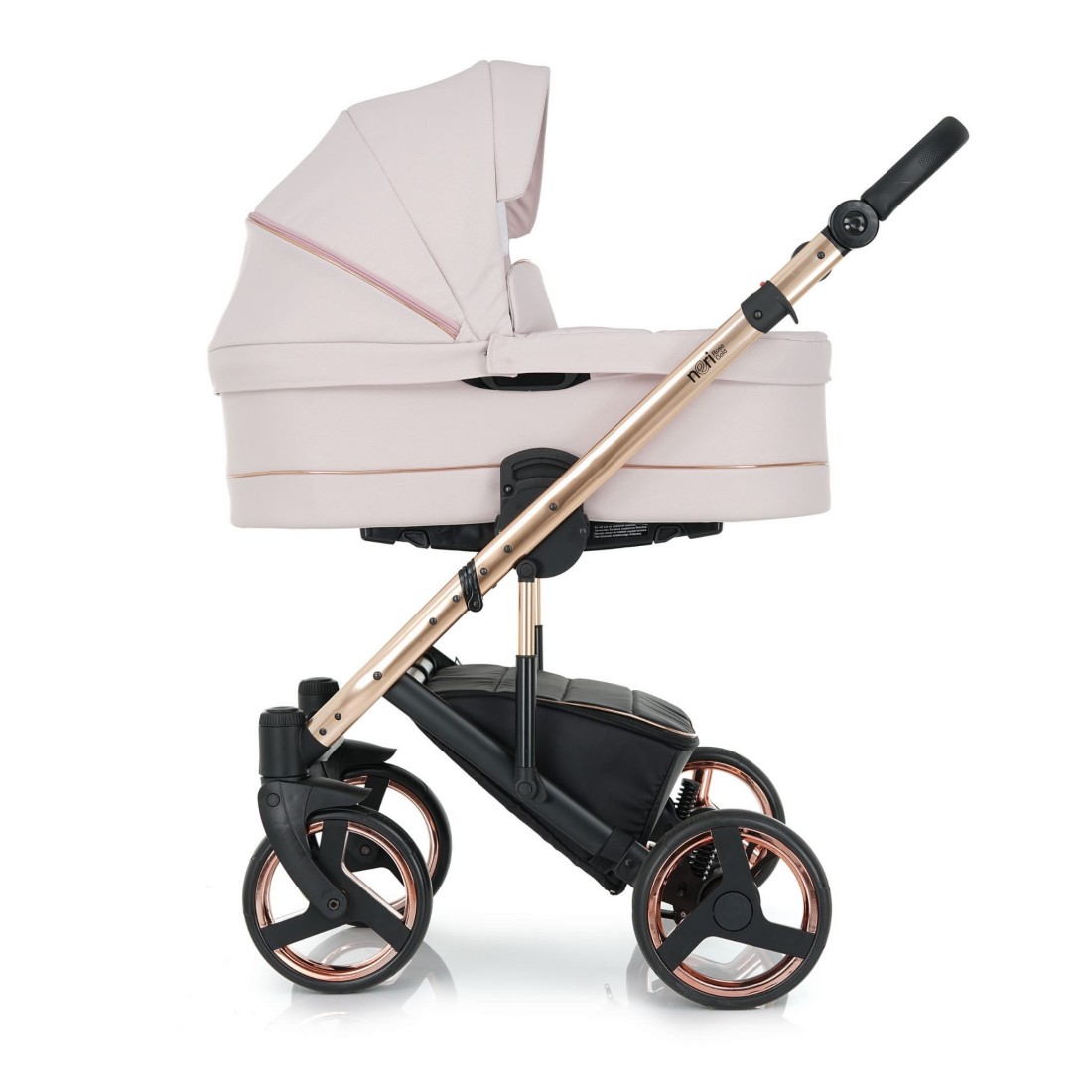 Carrito de Bebé  NERI Rose GOLD - Detalles Dorados - Colores Suaves