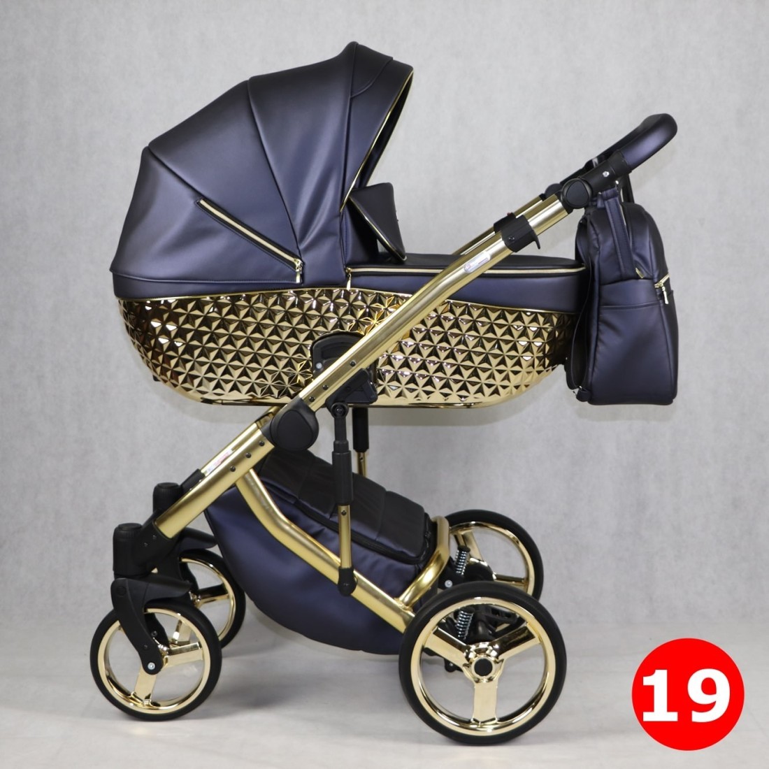 Passeggino Happy Sojan con navicella oro gold - Passeggini 2023