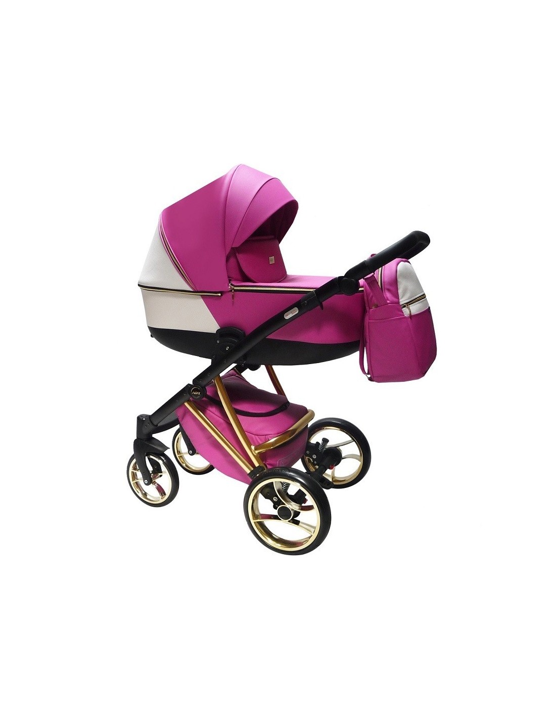 AGIX  Polipiel - Carrito bebé Rosa - Tendencias en cochecitos