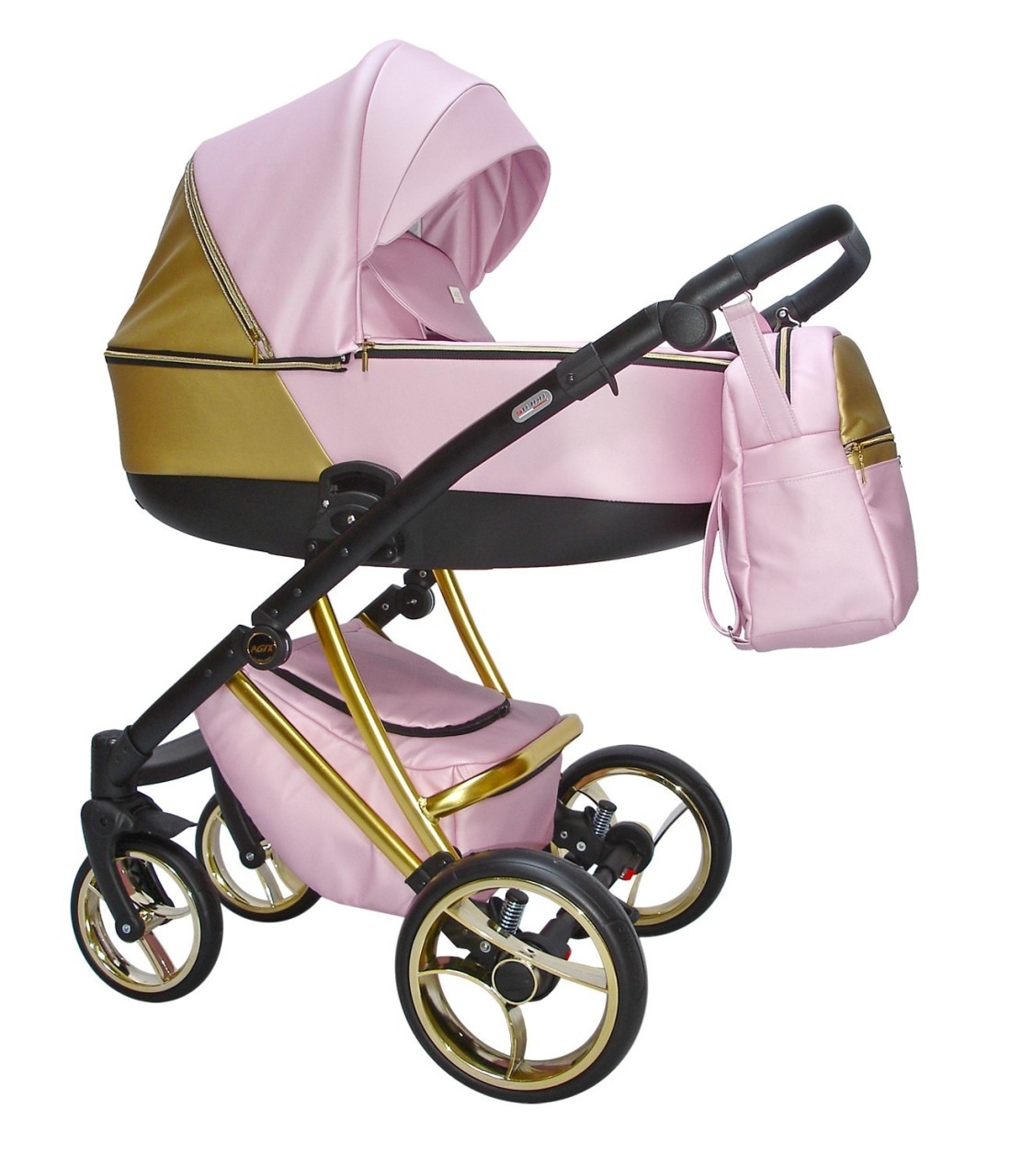 AGIX  Polipiel - Carrito bebé Rosa - Tendencias en cochecitos