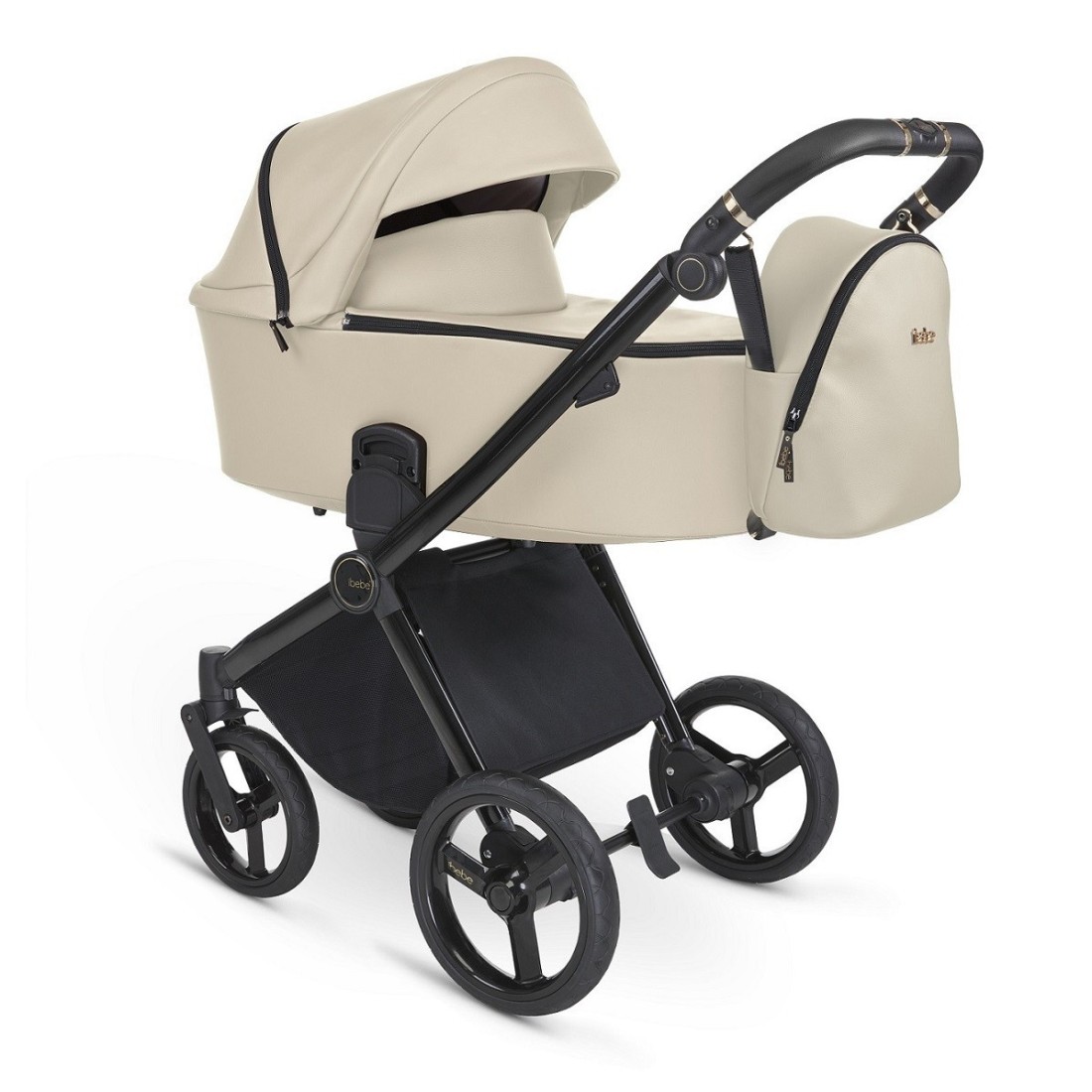 Carrito de Bebé Marca IBEBE Gloss Tejidos de Cuero Ecopiel.