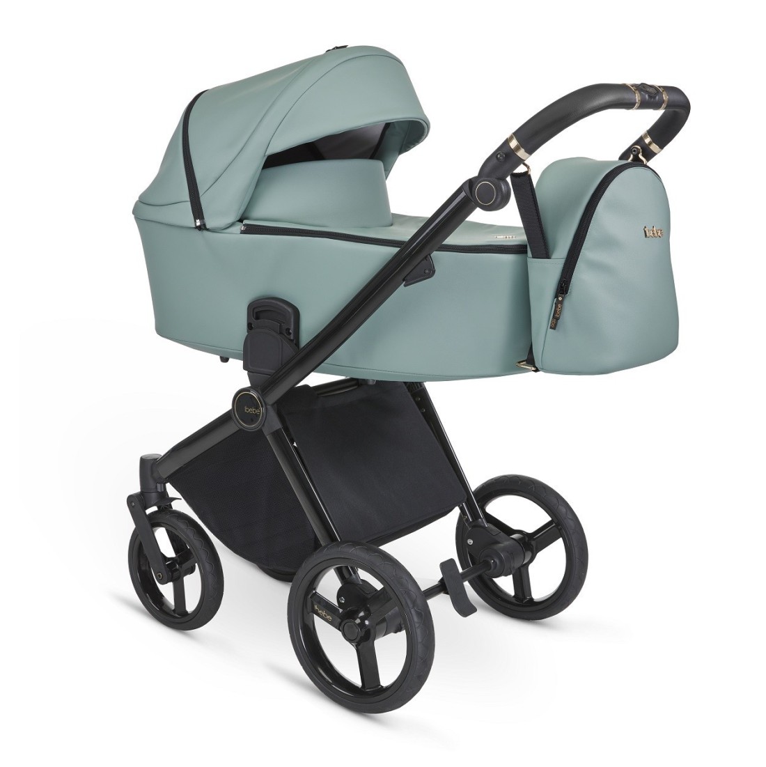 Carrito de Bebé Marca IBEBE Gloss Tejidos de Cuero Ecopiel.