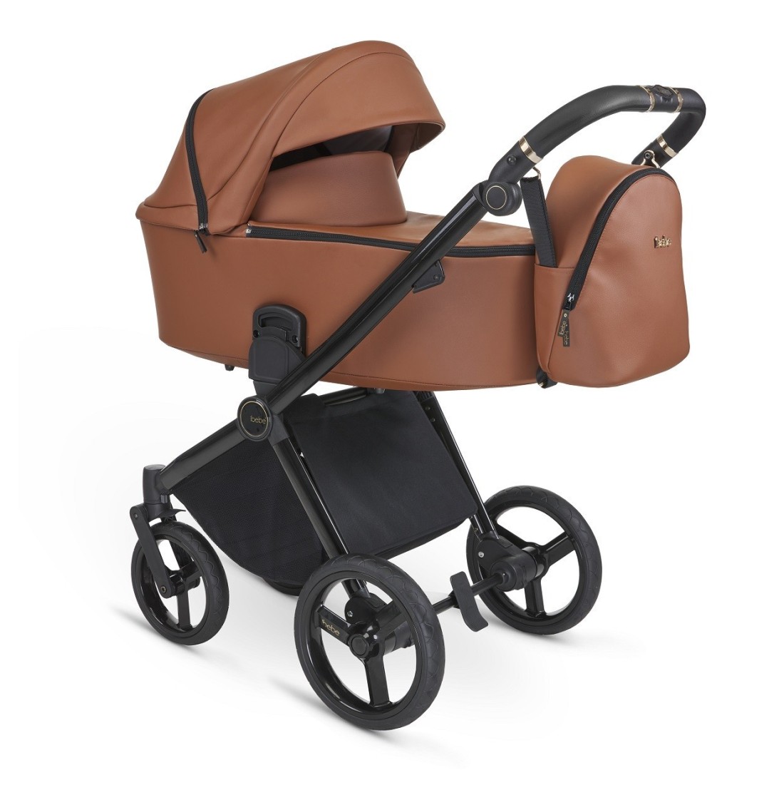 Carrito de Bebé Marca IBEBE Gloss Tejidos de Cuero Ecopiel.