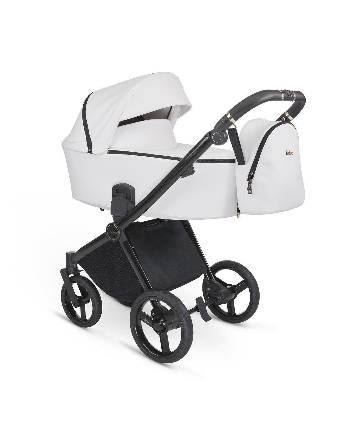 Carrito de Bebé Marca IBEBE Gloss Tejidos de Cuero Ecopiel.