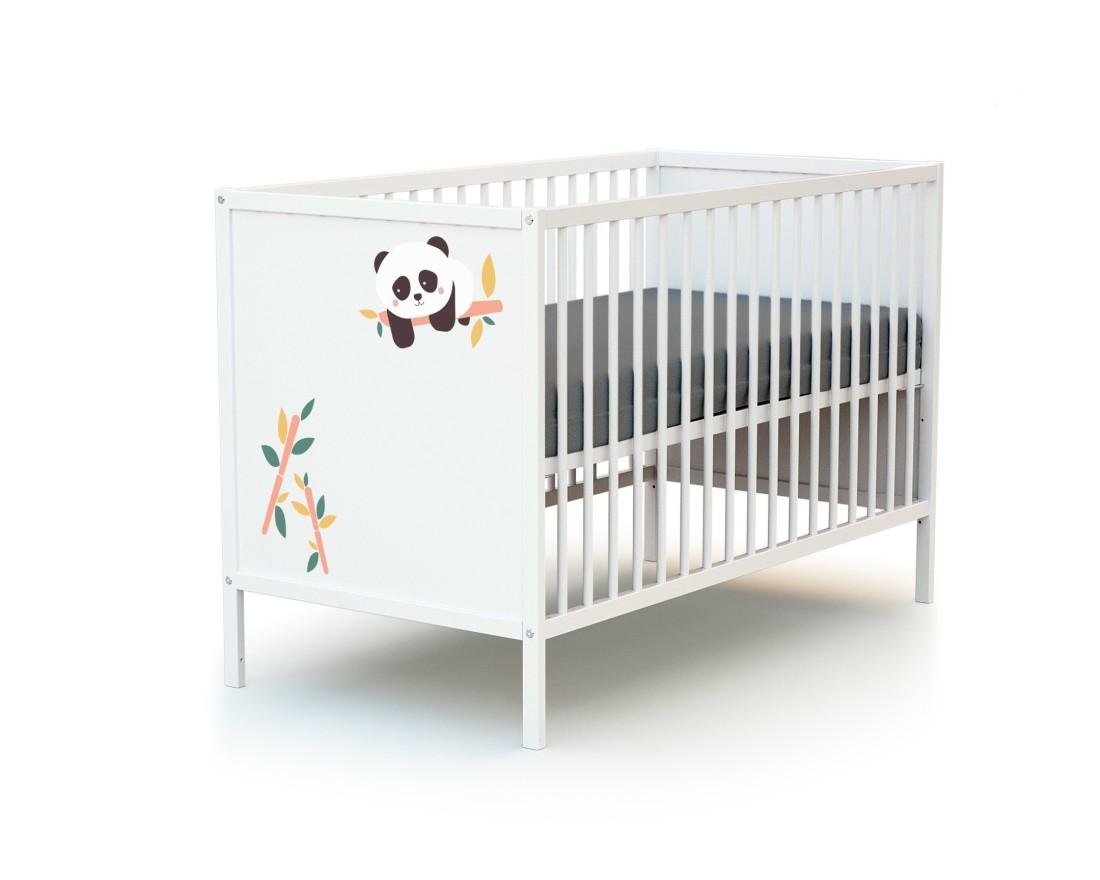 PANDA CULLA E CASSETTIERA Per bebè marca WEBABY 120x60 cm