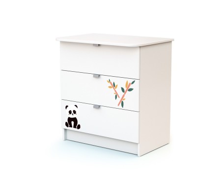 PANDA CULLA E CASSETTIERA Per bebè marca WEBABY 120x60 cm