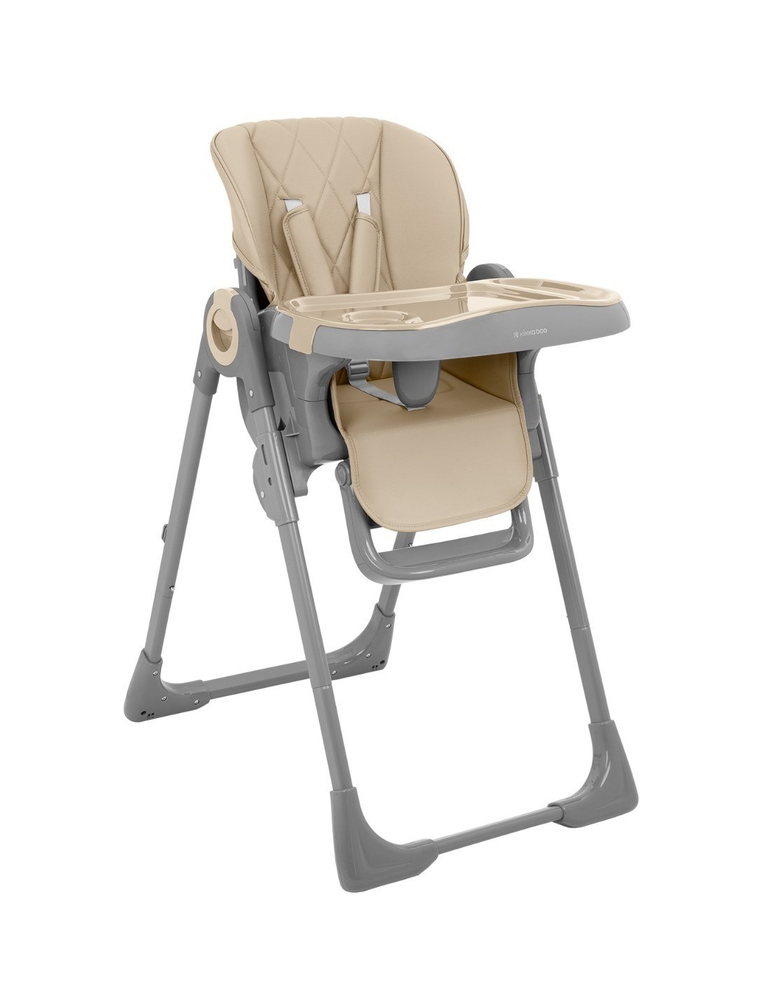 TRONA COMFY KIKKABO, trona plegable con asiento de cuero