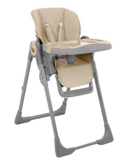 TRONA COMFY KIKKABO, trona plegable con asiento de cuero