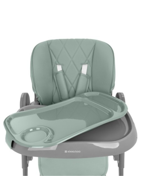 TRONA COMFY KIKKABO, trona plegable con asiento de cuero
