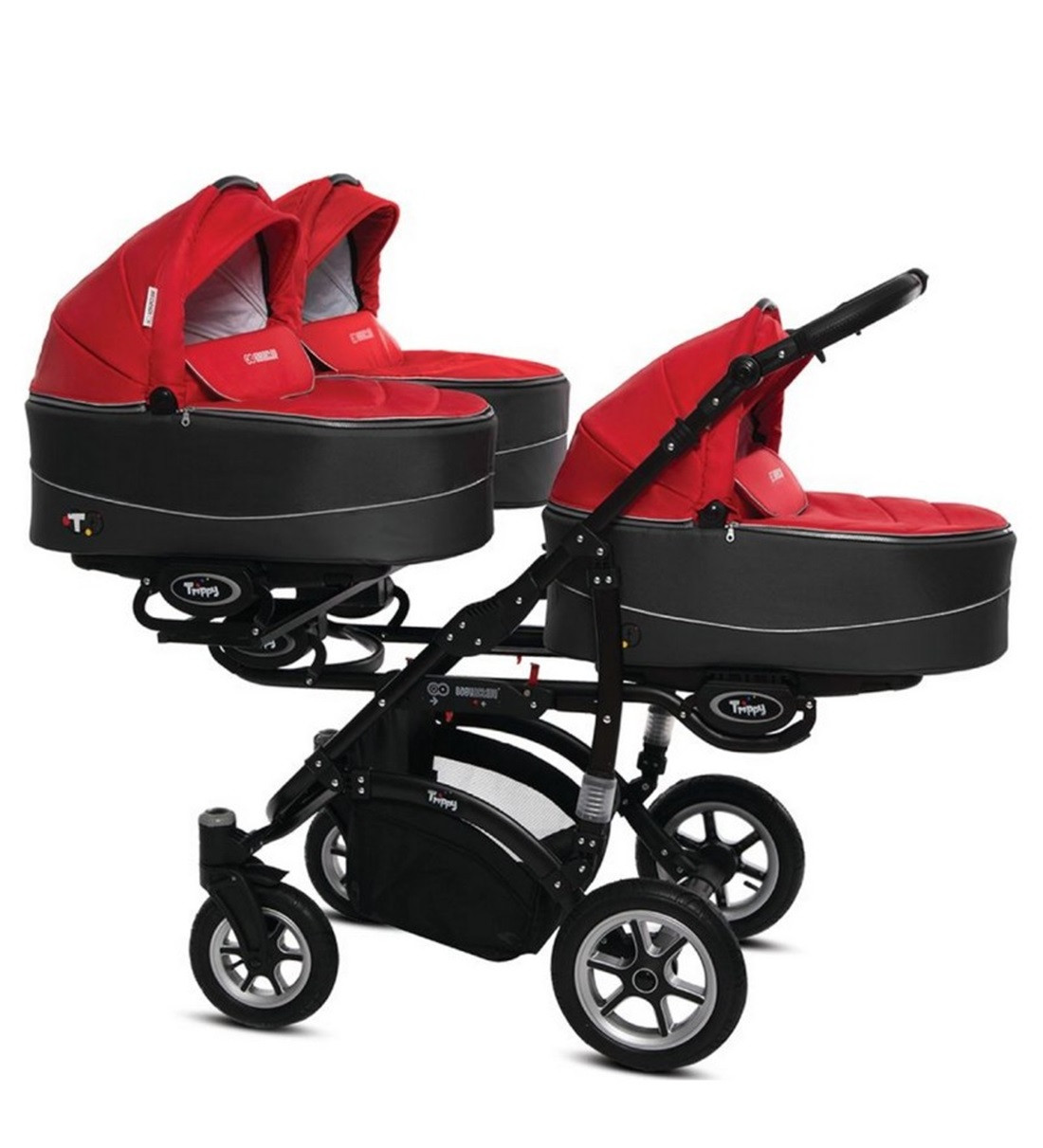 Passeggino gemello TRIPPY AND TWINNI, di babyactive.