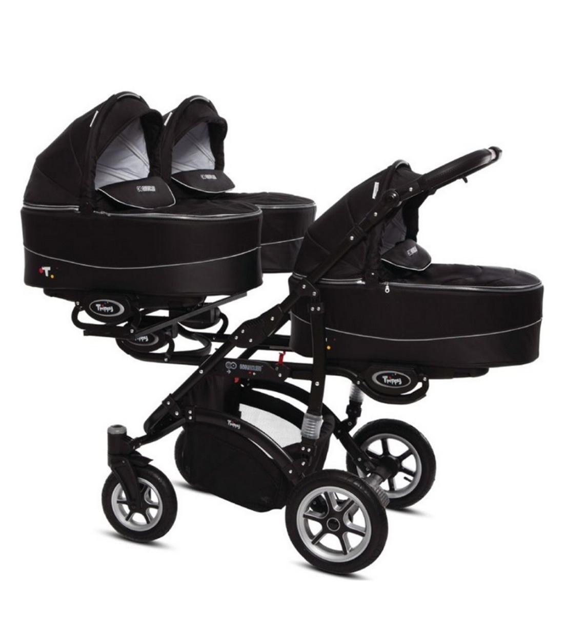 Passeggino gemello TRIPPY AND TWINNI, di babyactive.