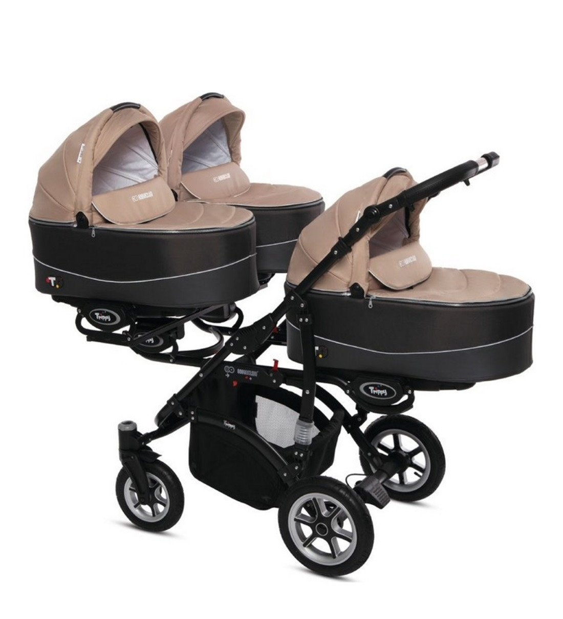 Passeggino gemello TRIPPY AND TWINNI, di babyactive.