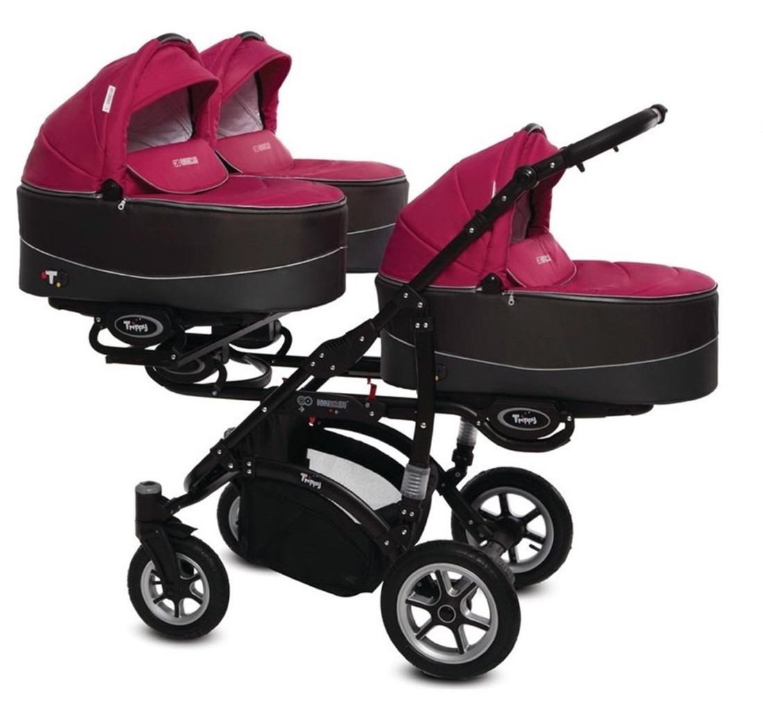 Passeggino gemello TRIPPY AND TWINNI, di babyactive.