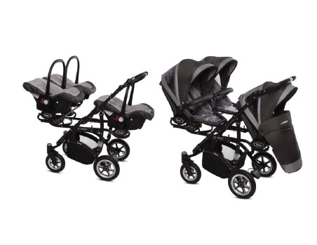 Passeggino gemello TRIPPY AND TWINNI, di babyactive.