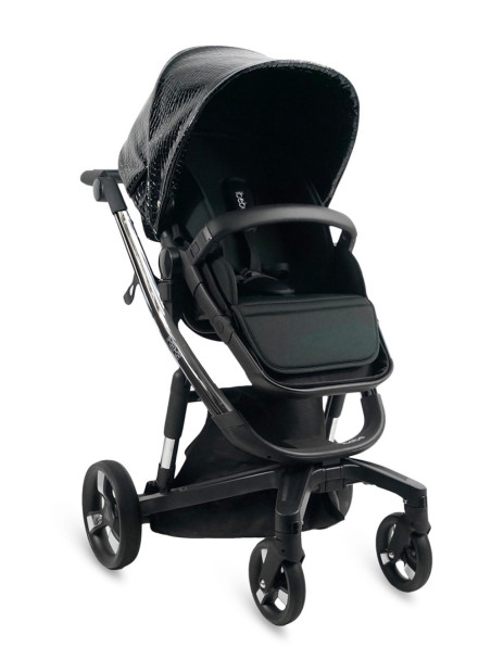 Carrozzina elettronica ISTOP con BRILLO - IBEBE nero lucido