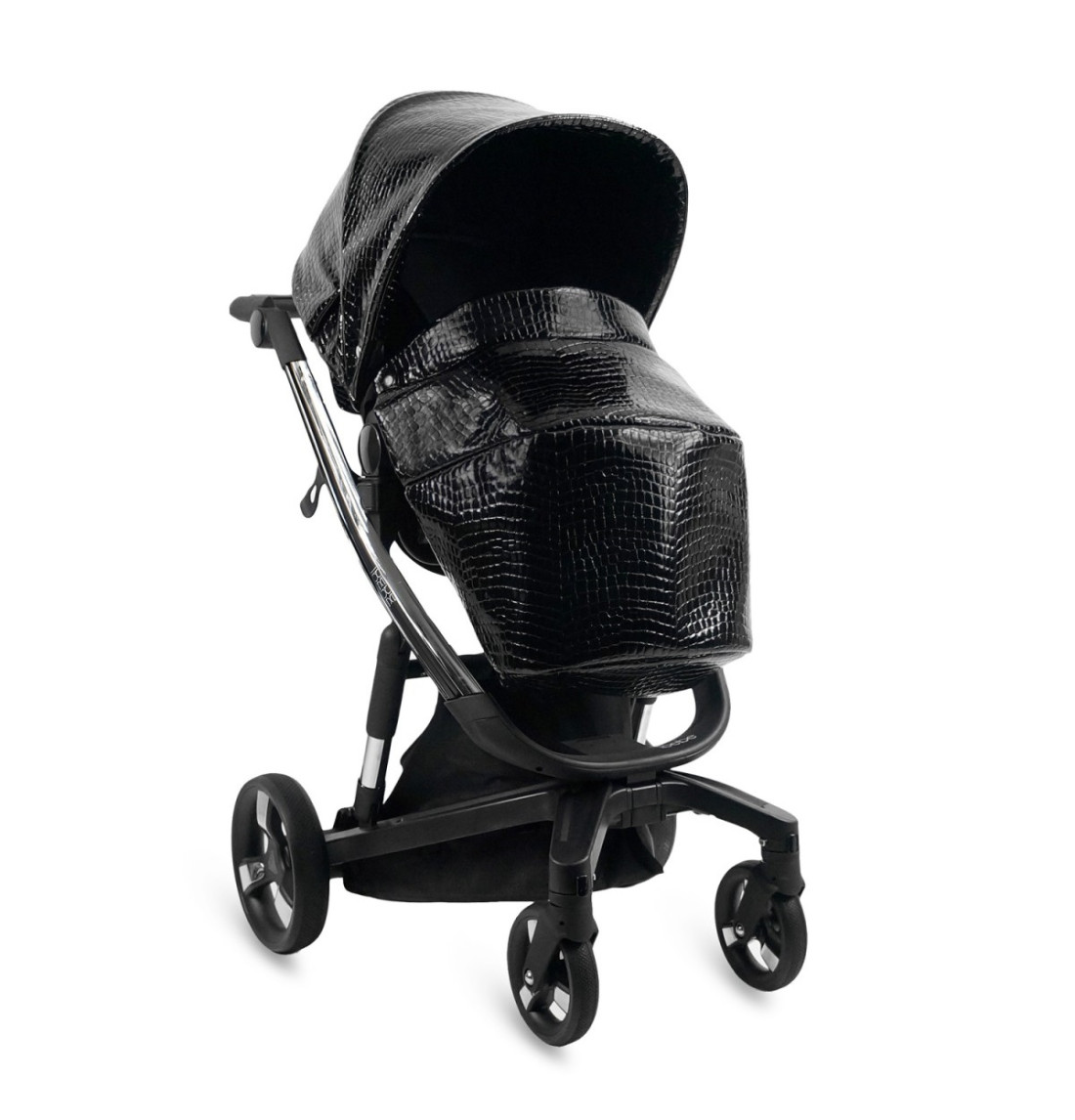 Carrozzina elettronica ISTOP con BRILLO - IBEBE nero lucido