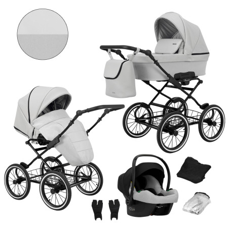 Carrito bebé Clásico Nuevo Romantic Line Kunert  - ECO CUERO