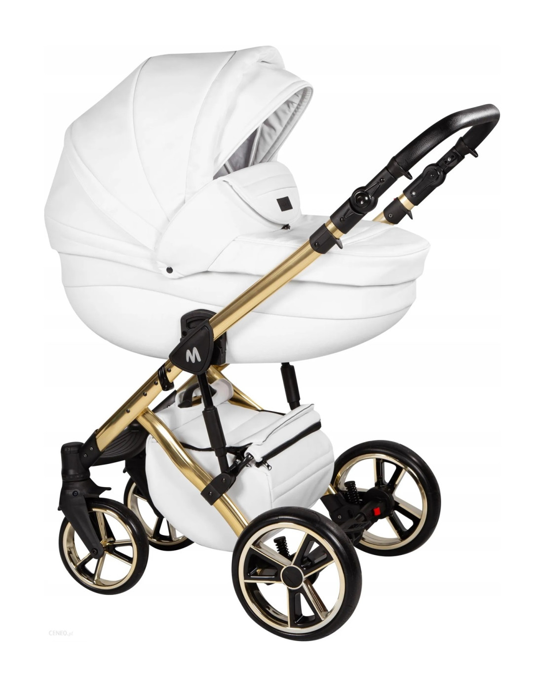 Mommo AAA Limited Chasis dorado - Carrito de bebé en eco piel - Cochecito 2023