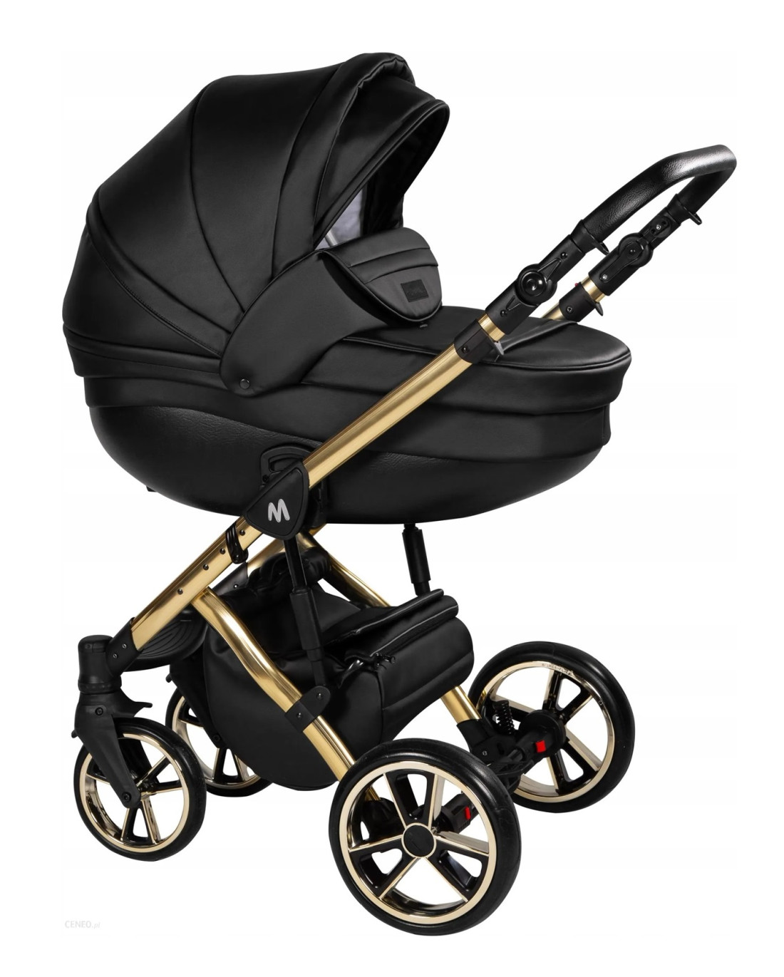 Mommo AAA Limited Chasis dorado - Carrito de bebé en eco piel - Cochecito 2023