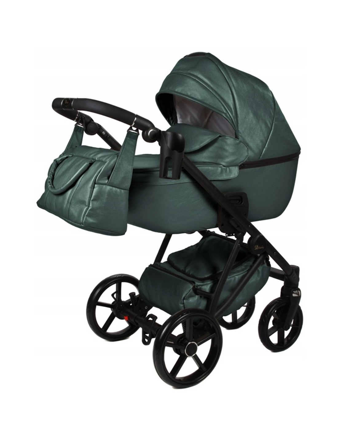 Carrito de bebé 2024 X-CROSS premium de ecopiel metalizada