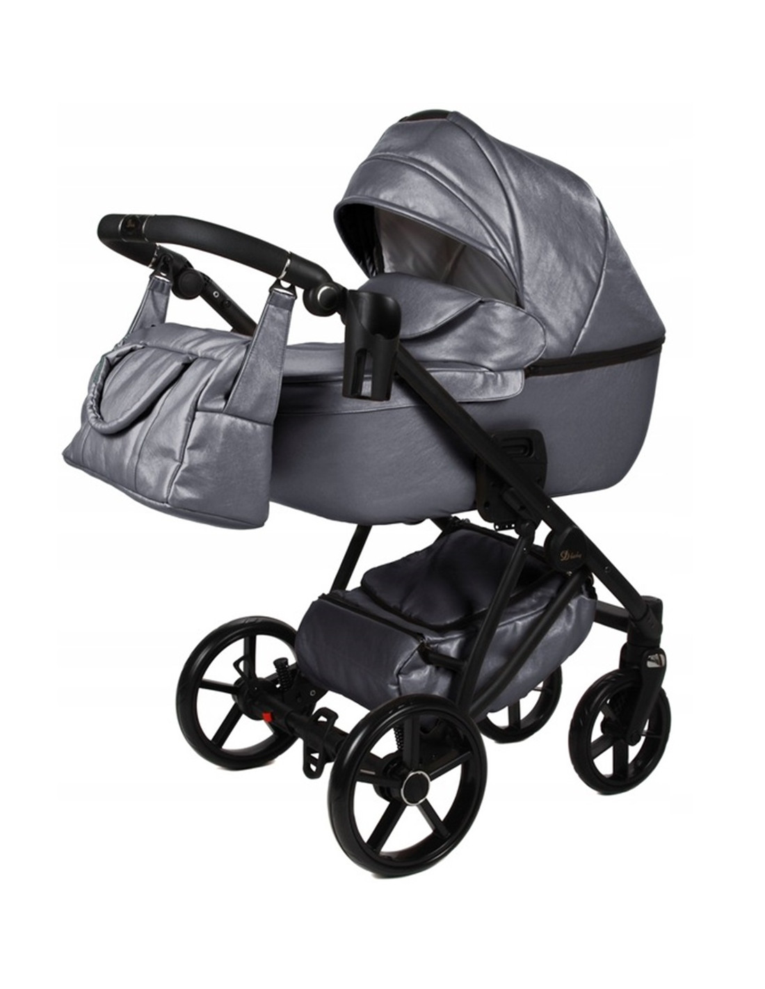 Carrito de bebé 2024 X-CROSS premium de ecopiel metalizada