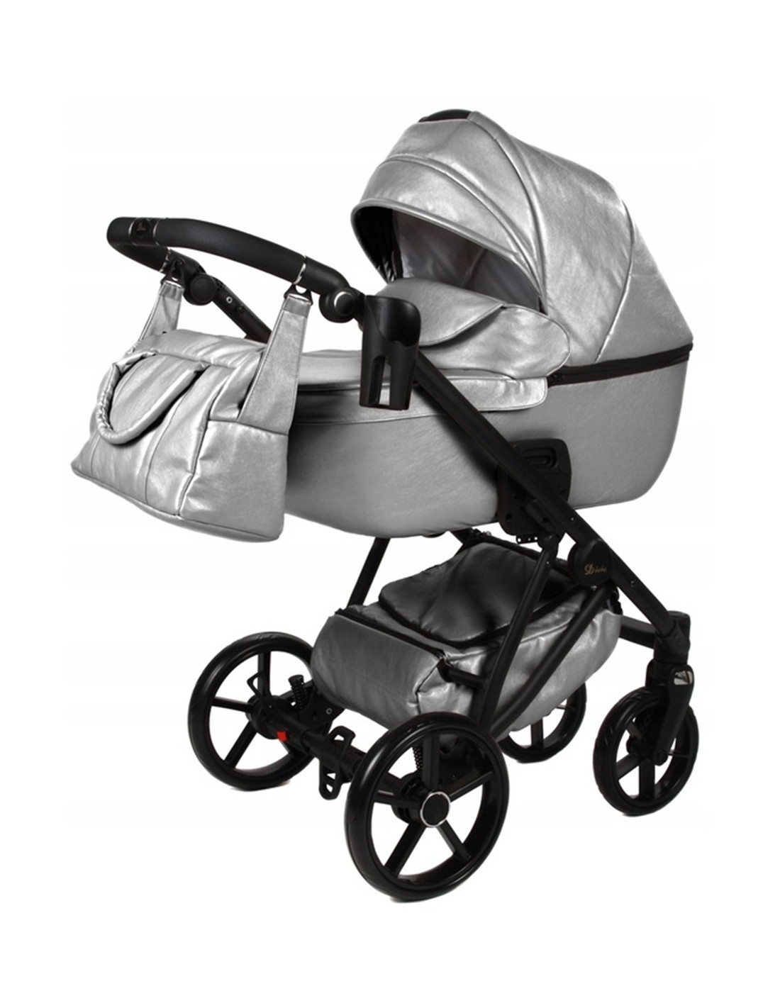 Carrito de bebé 2024 X-CROSS premium de ecopiel metalizada