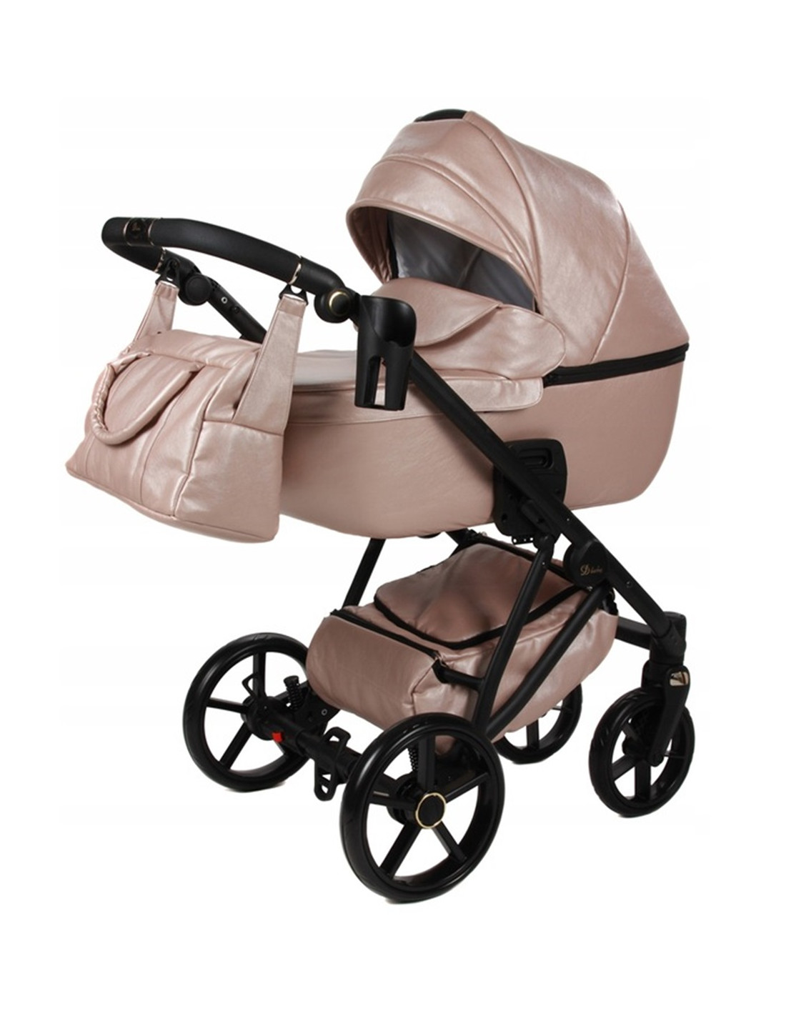 Carrito de bebé 2024 X-CROSS premium de ecopiel metalizada