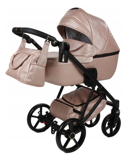 Carrito de bebé 2024 X-CROSS premium de ecopiel metalizada