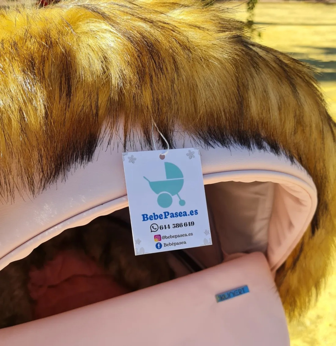 Pelo para capotas marrón universal carro de bebé Adorno para