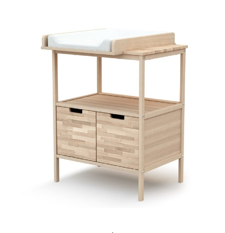 Mueble Cambiador para bebé con Almacenaje de Madera