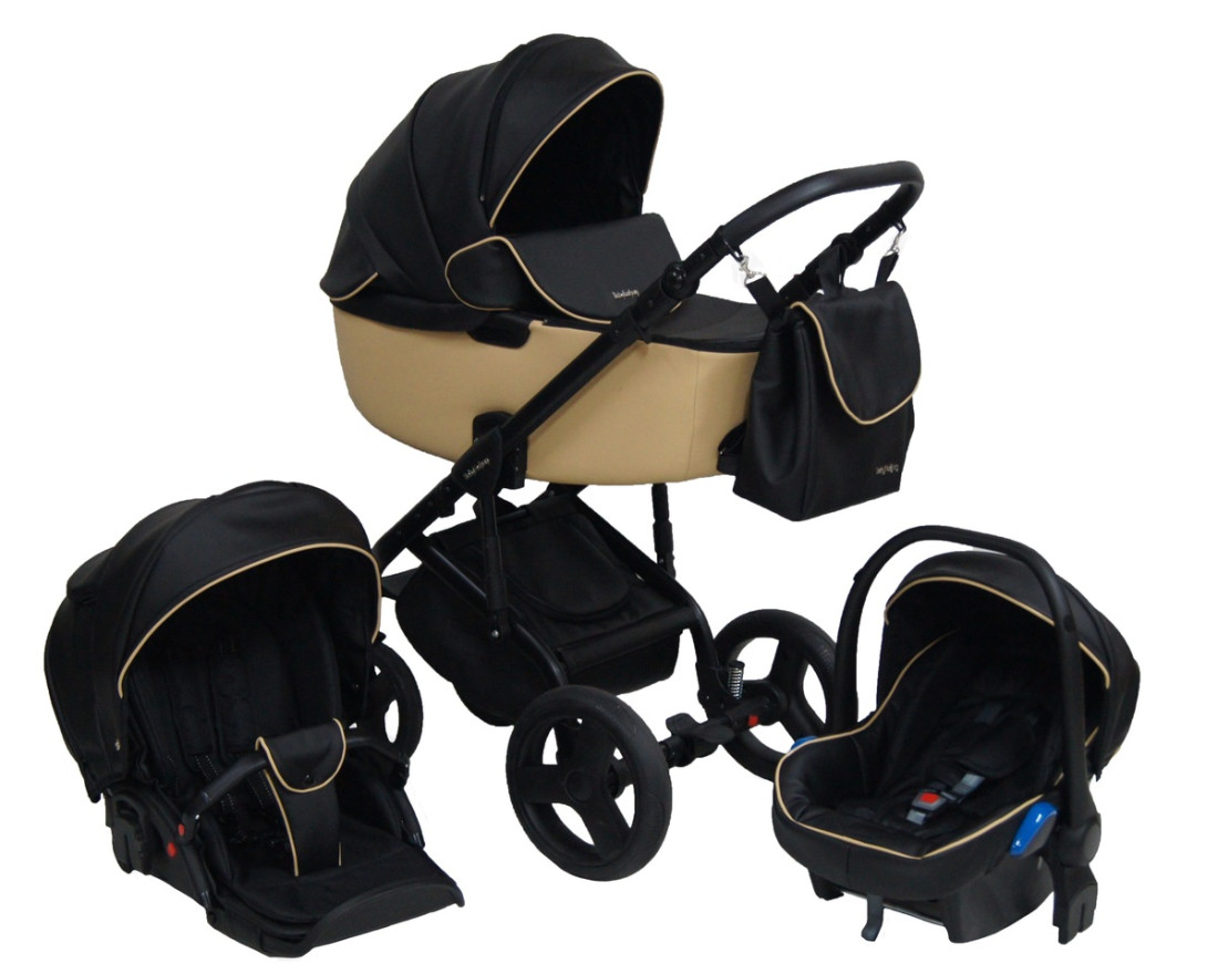 Carro de bebé STILO polipiel - cochecito de ECOPIEL - Carrito de cuero