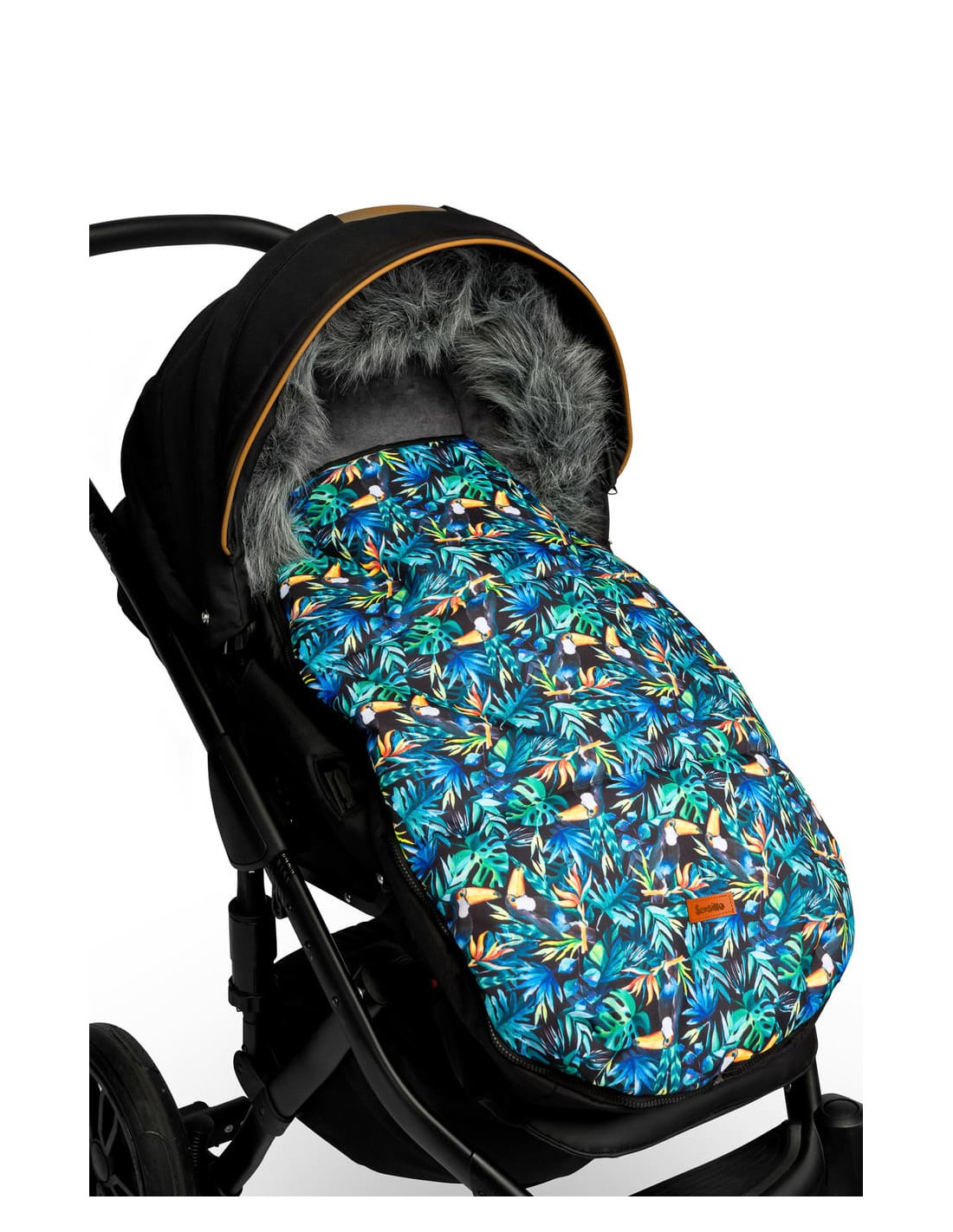 Saco para carritos de bebé| Tejido Polar, pelo y capucha