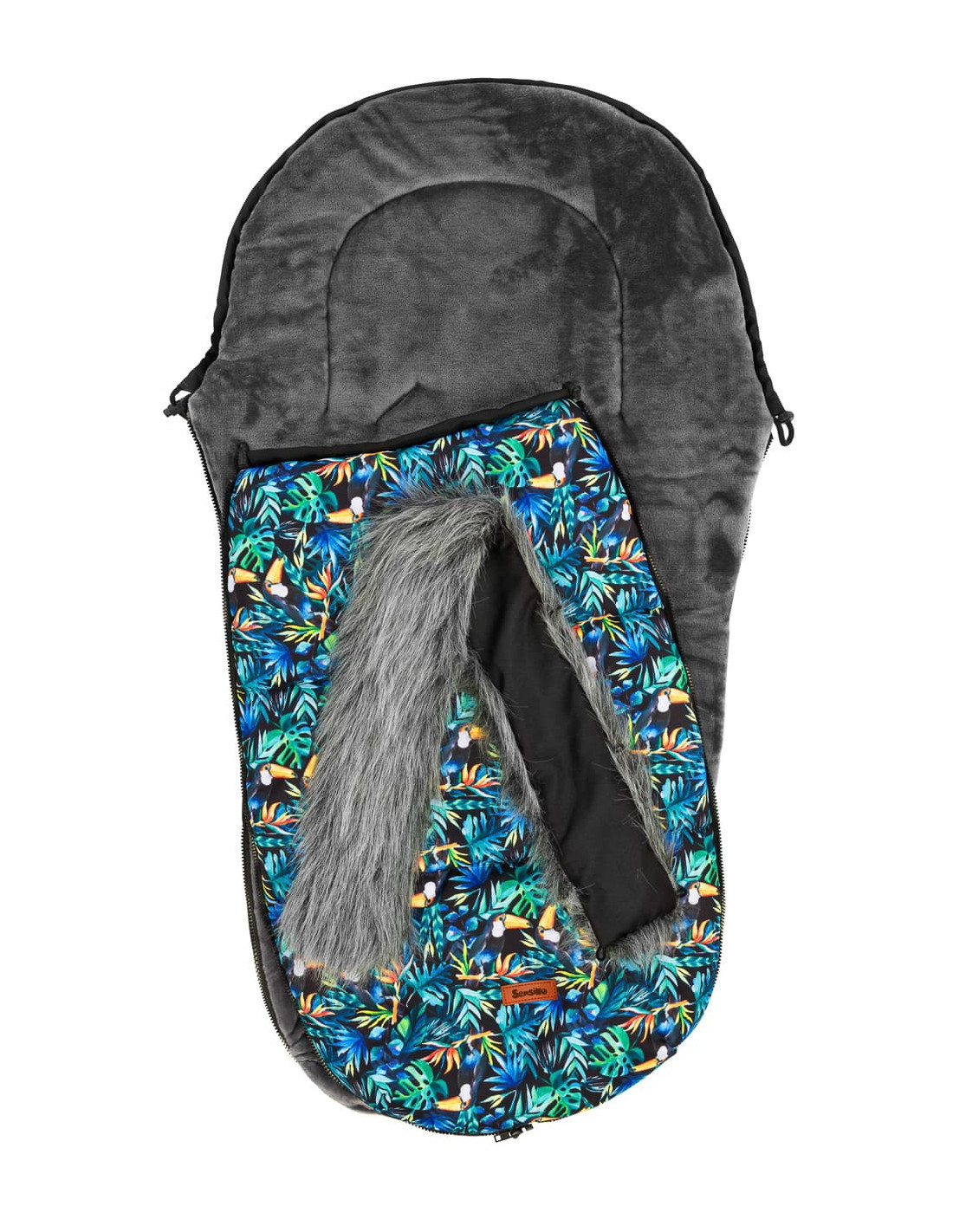 Saco para carritos de bebé| Tejido Polar, pelo y capucha