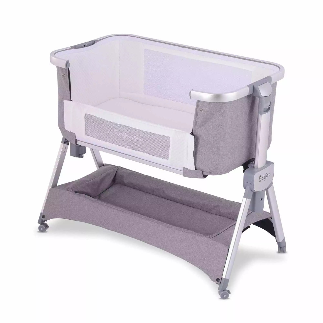BIGTOES FLEX, Mini culla pieghevole per co-sleeping, facile da trasportare.