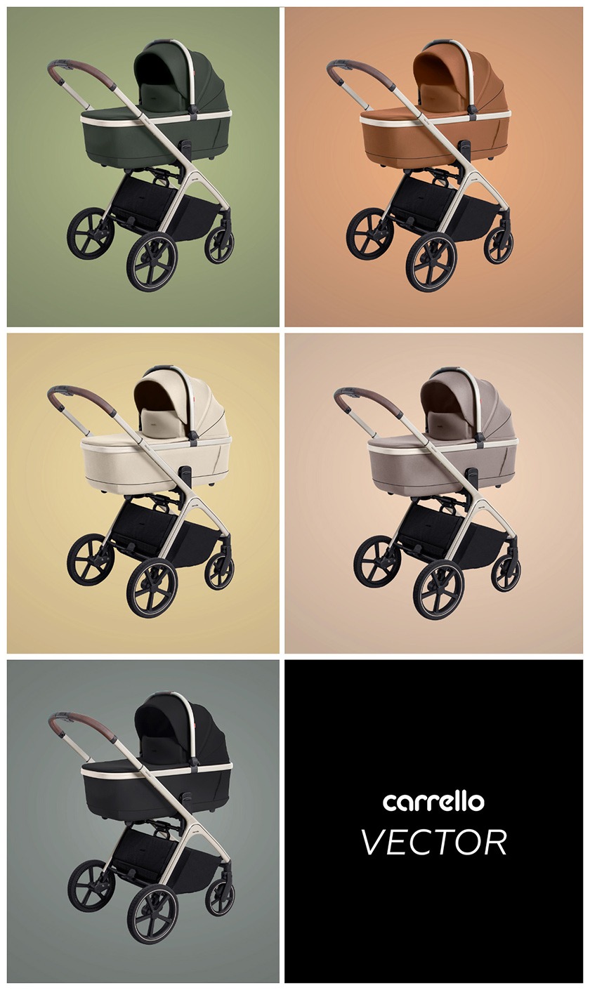 Cohecito de bebe carrello Vector